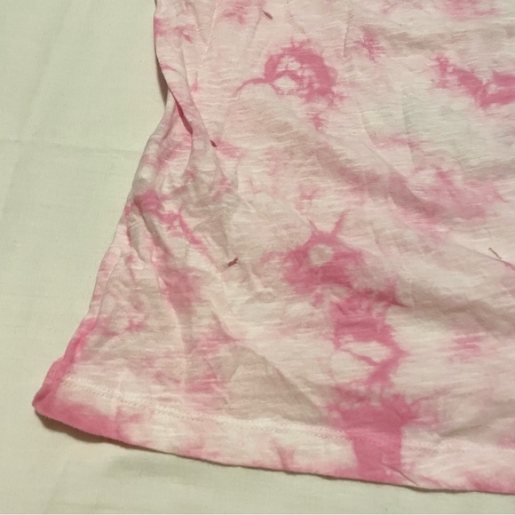 Forever 21 Women Pink Dyed Round Neck T-shirt Size Small Distressed - Picture 15 of 16